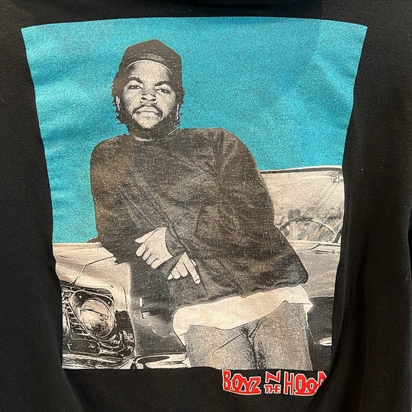 Boyz In The Hood Hoodie Sz Men’s Small Black w/“doughboy” Front & Image On Back - Picture 7 of 7